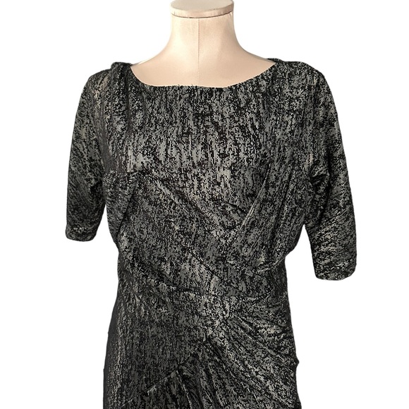 REISS Black Levanto dress in Sz 10. Completely lined. Very flattering fit. EUC - Picture 2 of 15